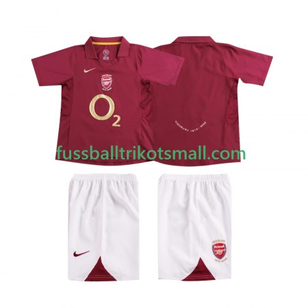 Fußballtrikots Arsenal 2006 Retro Kinder 2005 Kurzarm Heimtrikotsatz kaufen